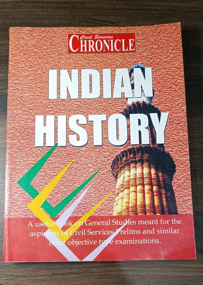 Indian History Book (In English) For Competitive Exams Like SSC, Bank, Railway, CDS, UPSC etc