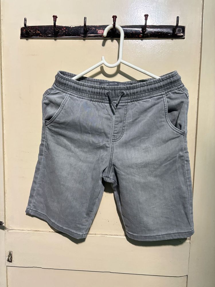 Boys&#39; Grey Denim Shorts