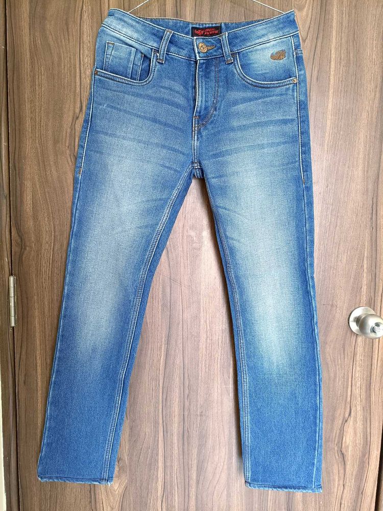 Dark Blue Denim Jeans For Men