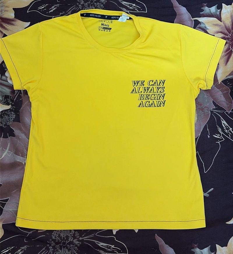 Yellow Graphic Print T-Shirt