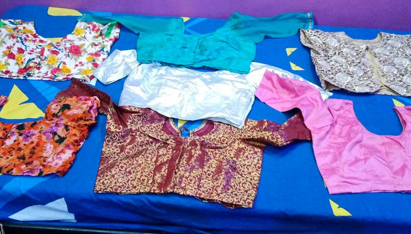 Set Of 7 Colorful Blouses