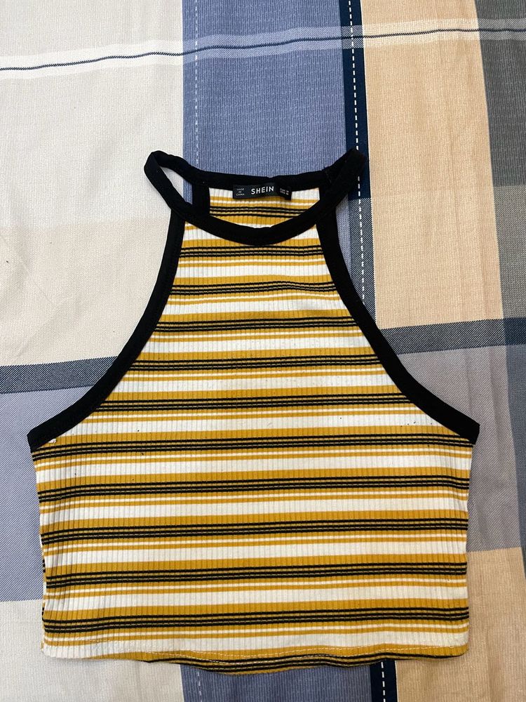 Halter Neck Crop Top - Shein