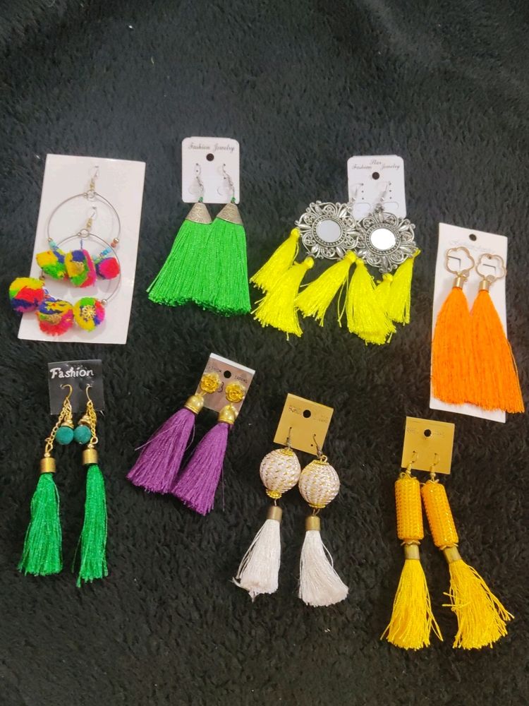 Combo Of 8 Pair Different Earrings
