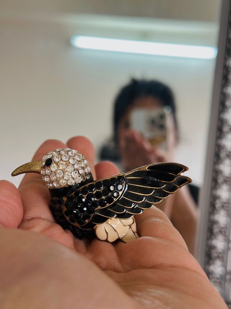 Free bird Locket Pendant, With Rhinestones, Cute