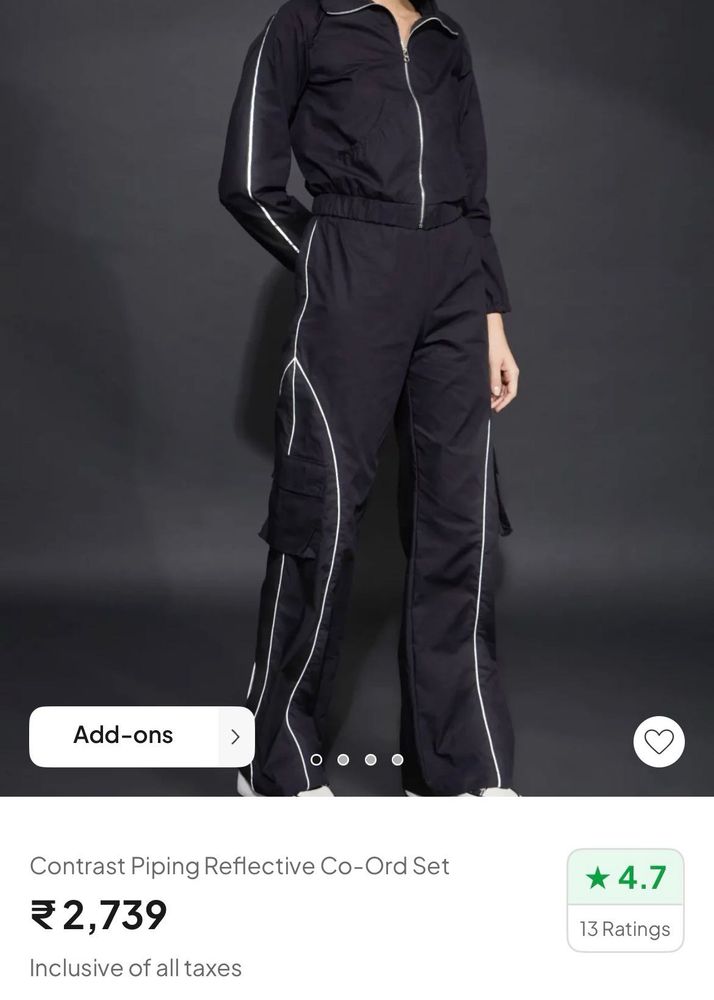 Reflective Piping Co-ord Set