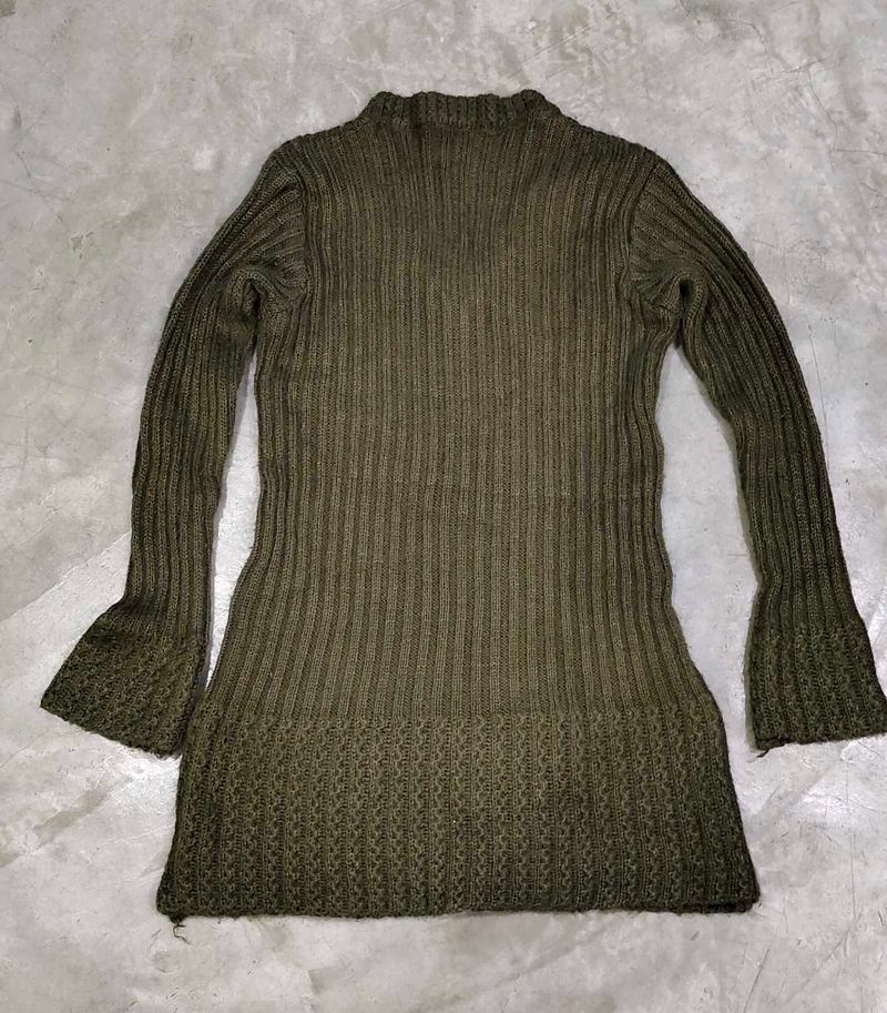 Ribbed Knit Sweater Tunic