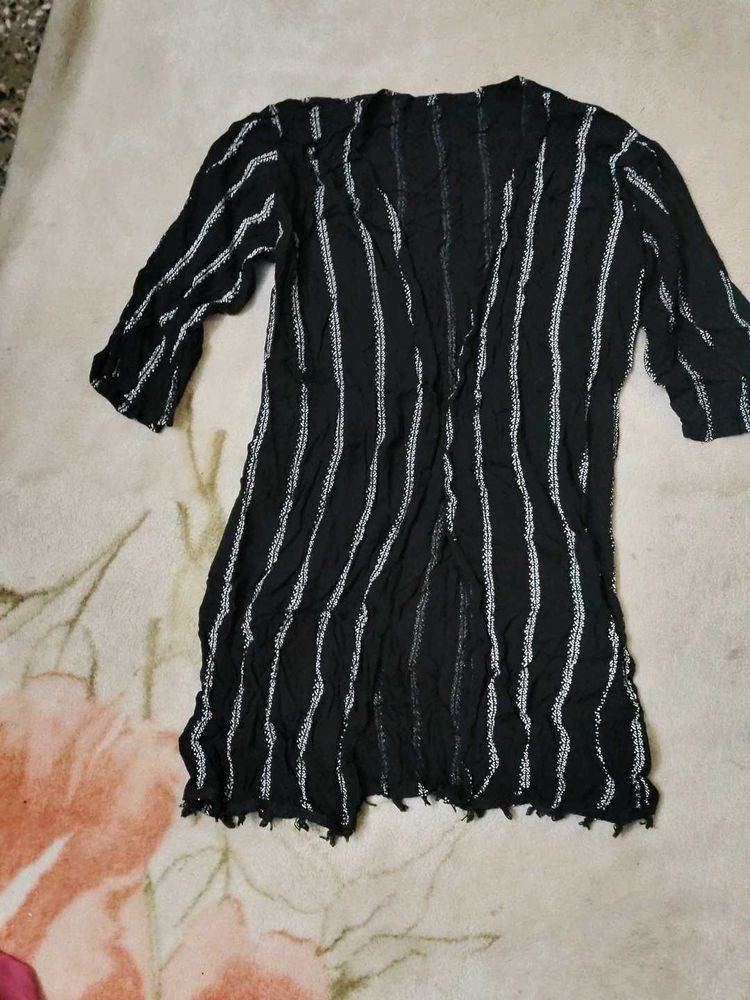 Striped Black Cover-up