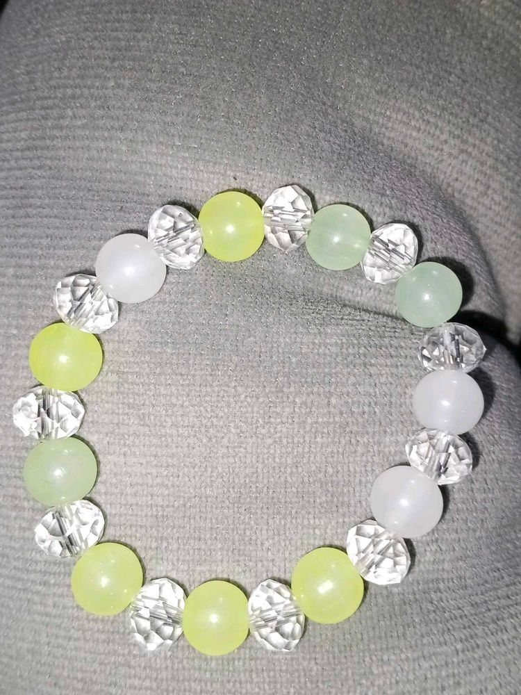 Beaded Bracelet - Pastel &amp; Crystal