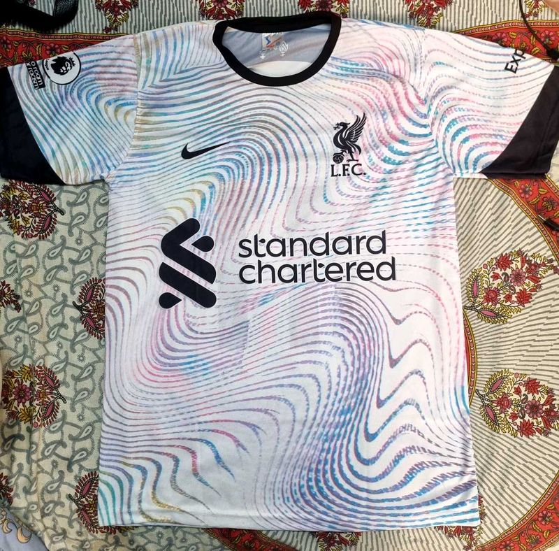 M. Salah Liverpool FC Standard Chartered Jersey