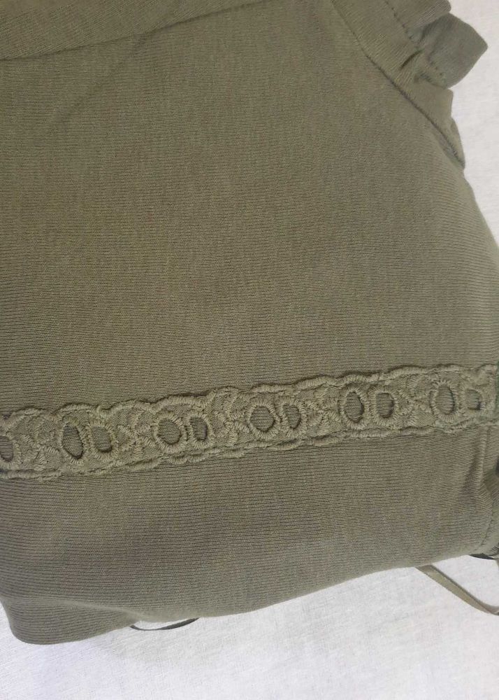 Square Neck Puff Sleeve Lace Top