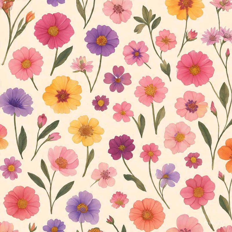 Floral Pattern Fabric