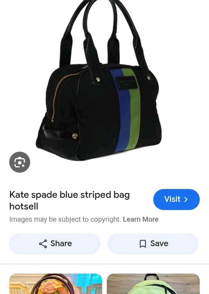 Kate Spade Striped Handbag