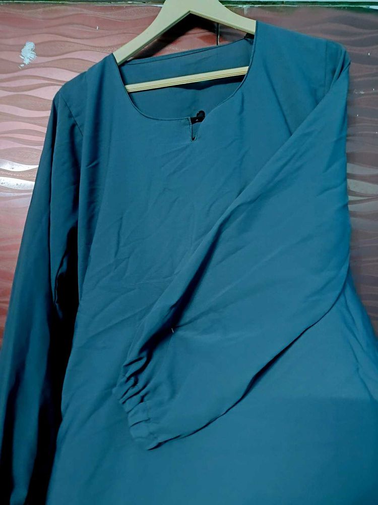Grey Long Sleeves Abaya