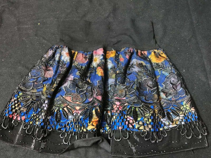 Floral Mini Skirt