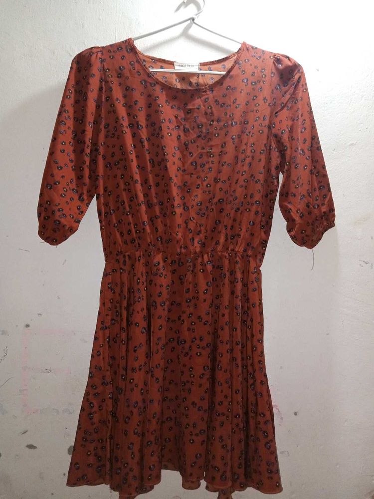 Floral Print Mini Dress