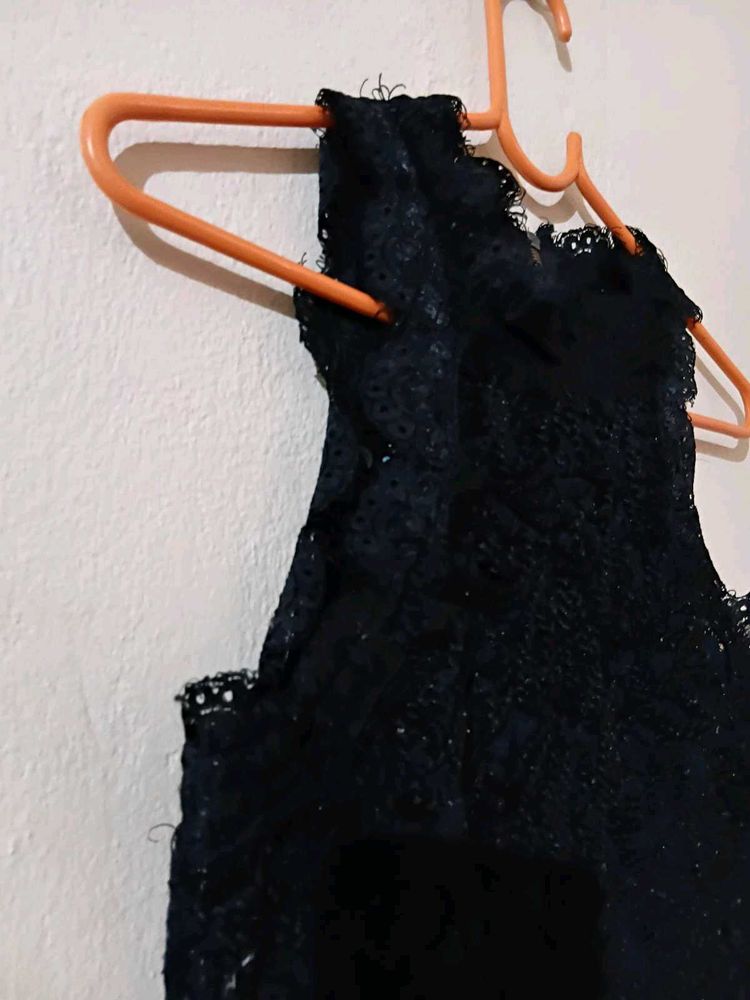 Black Lace Tank Top
