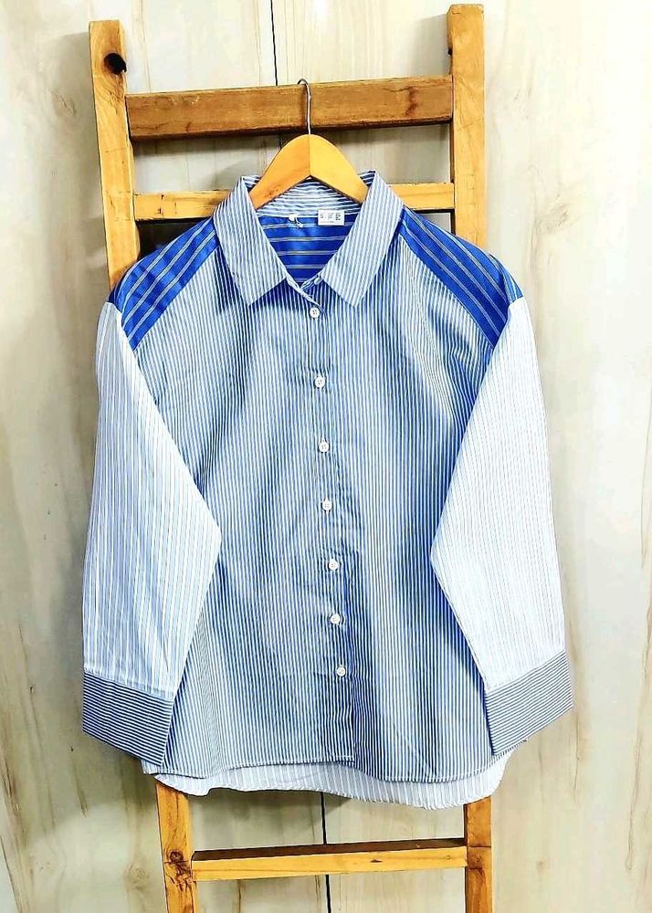 Striped Button-Down Shirt