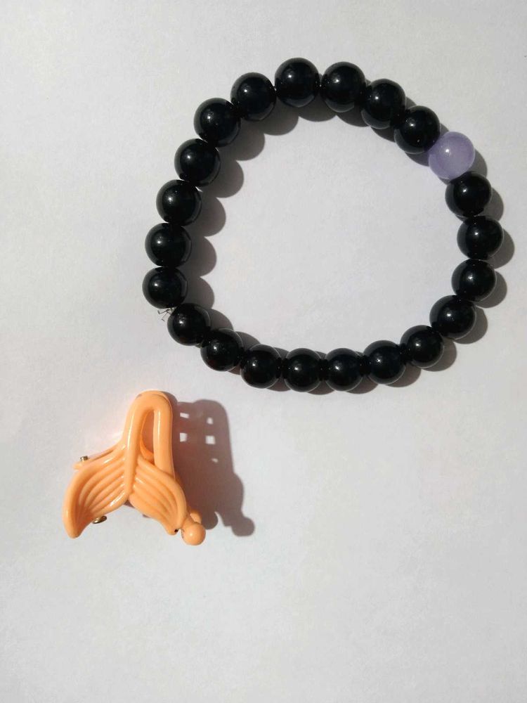 &#34;Unique Beaded Bracelet with Hair Clip - FREE...!!