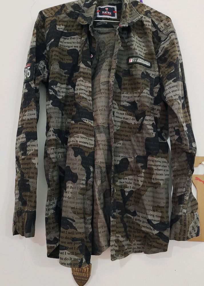 Army Print Shirt