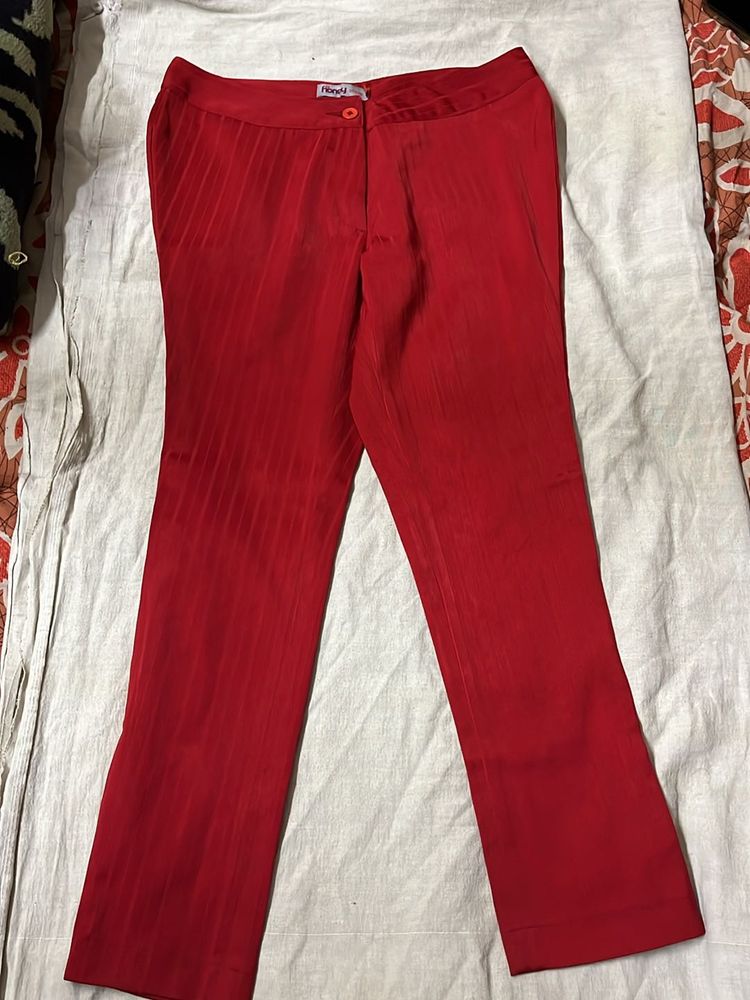 Red Striped Trousers