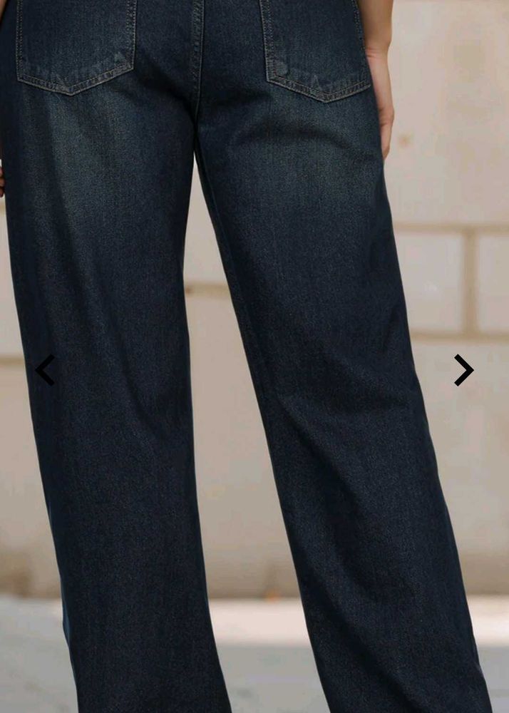 Dark Wash Straight Leg Jeans