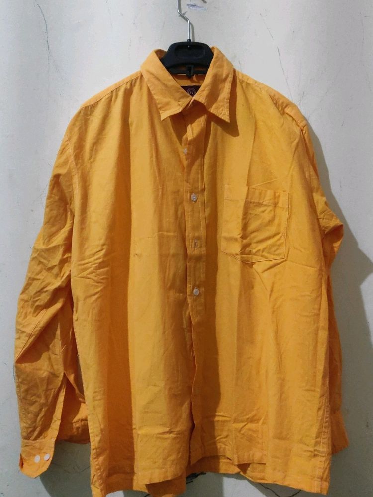 Trendy Yellow Shirt – Size 44 For Men