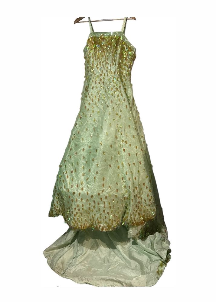 Elegant Green Party Dress