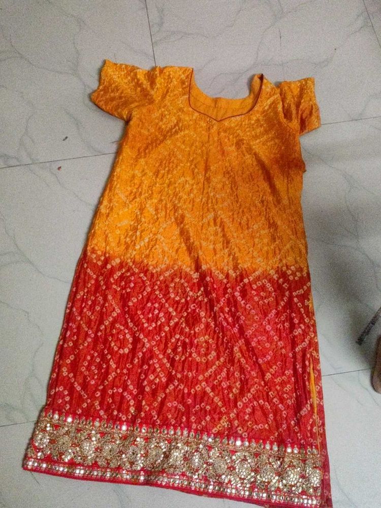 bandhini full sets  Red &amp; Yellow