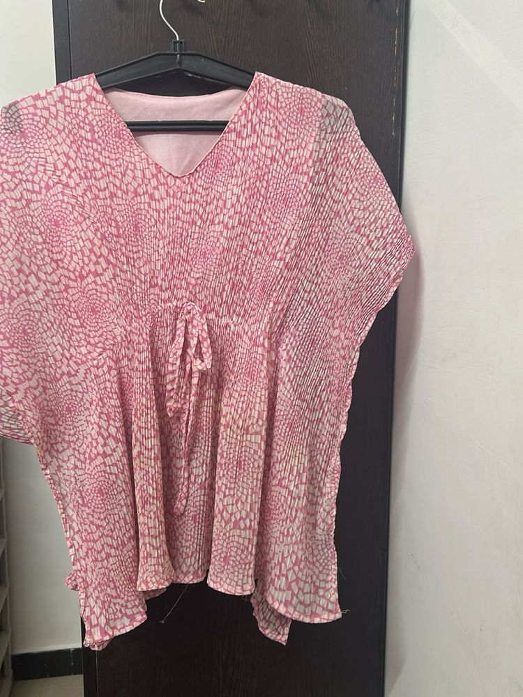 Pink Patterned Top