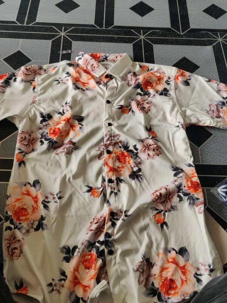 Floral Button-Down Shirt