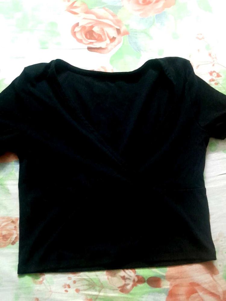 Black Crop Top