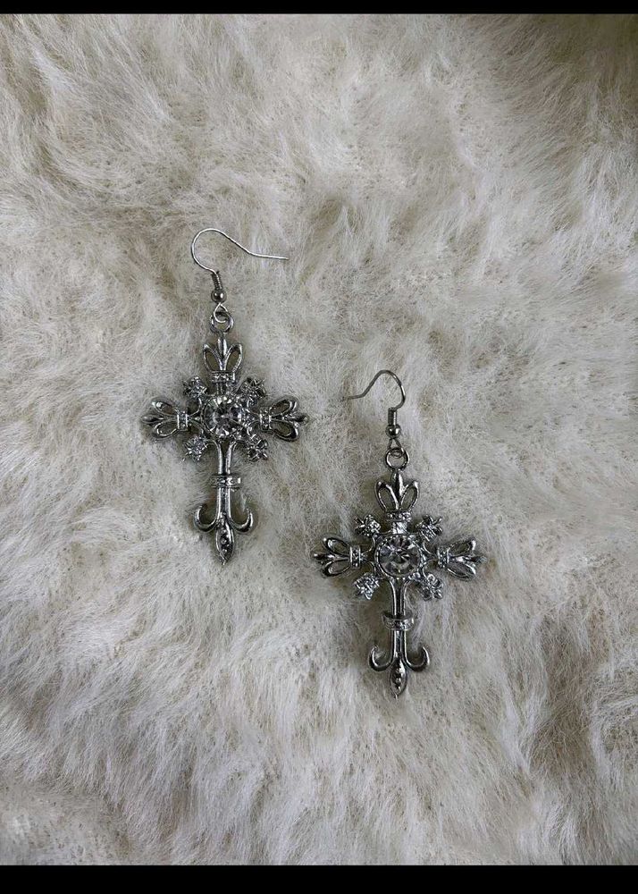 Cross Dangle Earrings