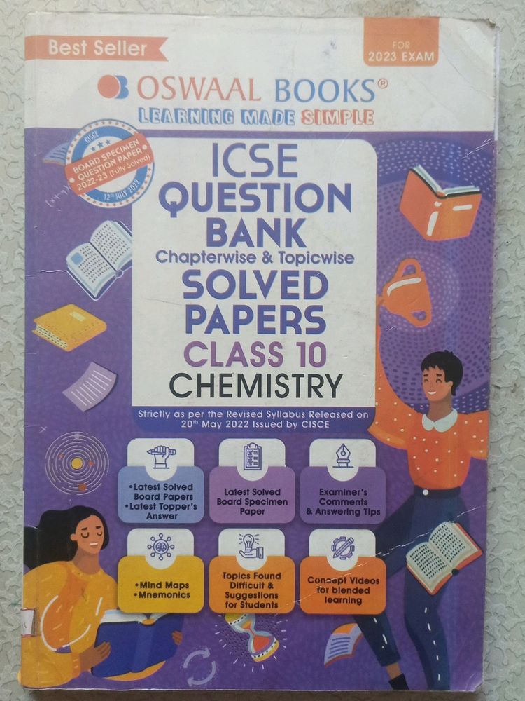 ICSE oswaal Class 10 Chemistry Book 2023 Edition