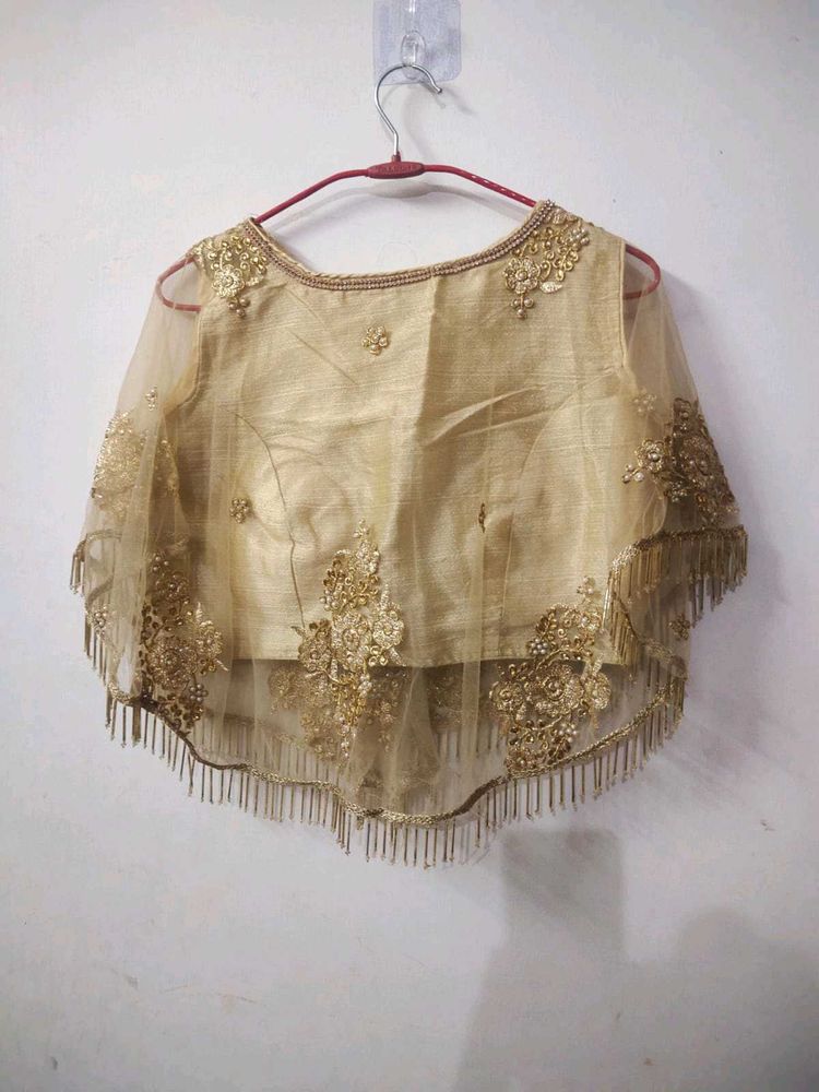 Elegant Designer Gold Blouse
