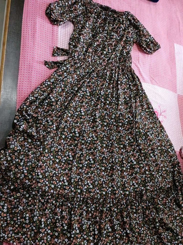 Floral Maxi Stretchable Dress