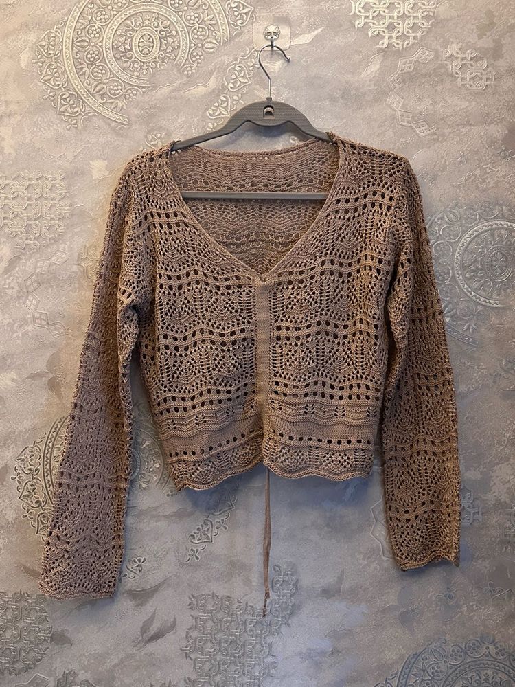 Crochet Knit Cardigan