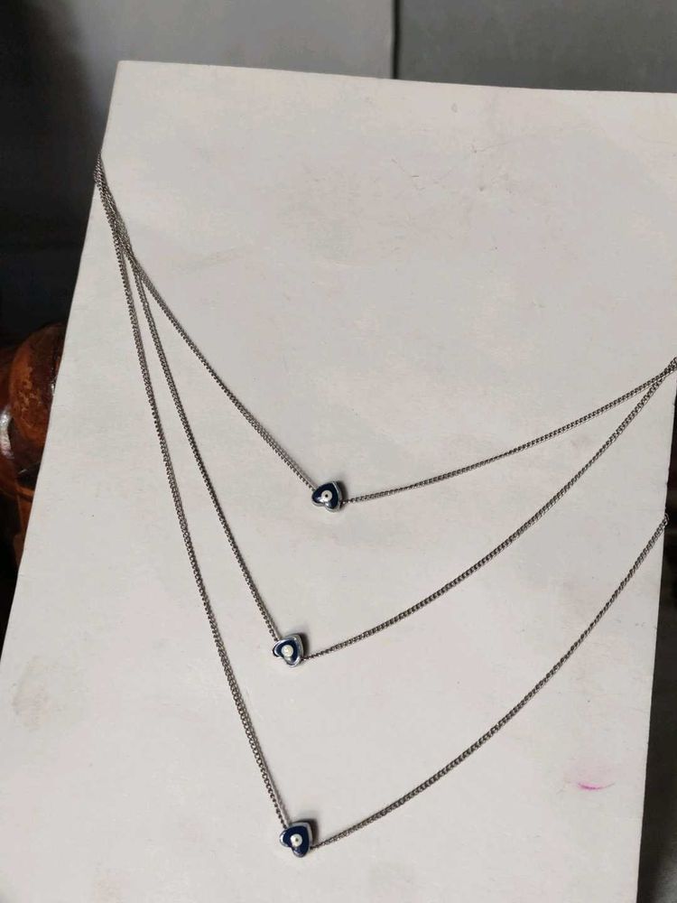 Evil Eye And Pearl Chain