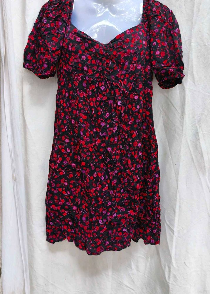 312011. Floral Print Mini Dress