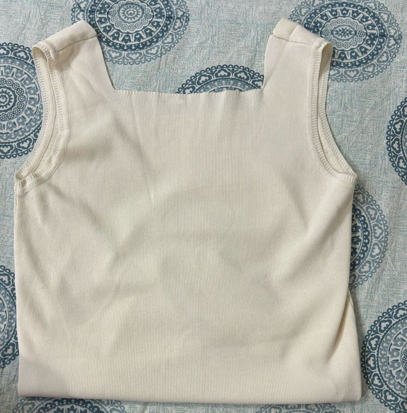 Cute white tank top