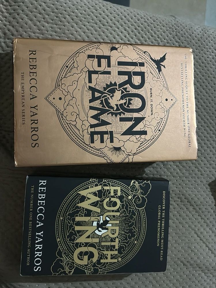 iron flame and fourth wing by Rebecca yarros