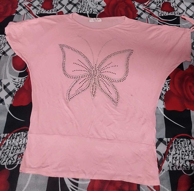 Pink Blouson Top