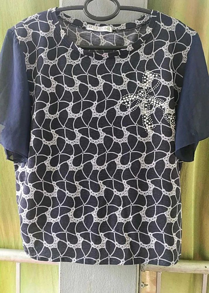 Elegant Floral Print Top