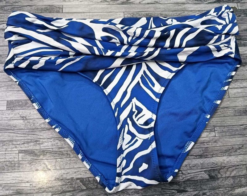 Blue Zebra Bikini Bottom🧡