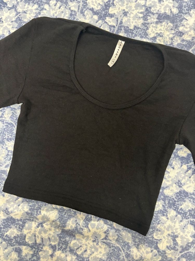 Black Crop Top