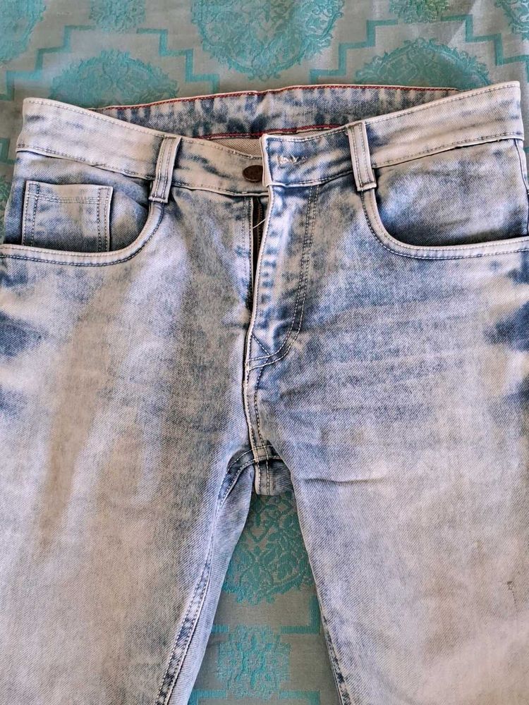 Acid Wash Denim Jeans