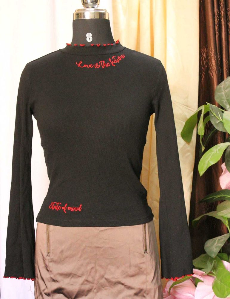 Black &#39;Love is the Future&#39; Top