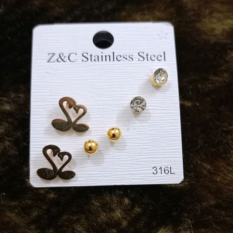 Pretty Earrings Set Of 3