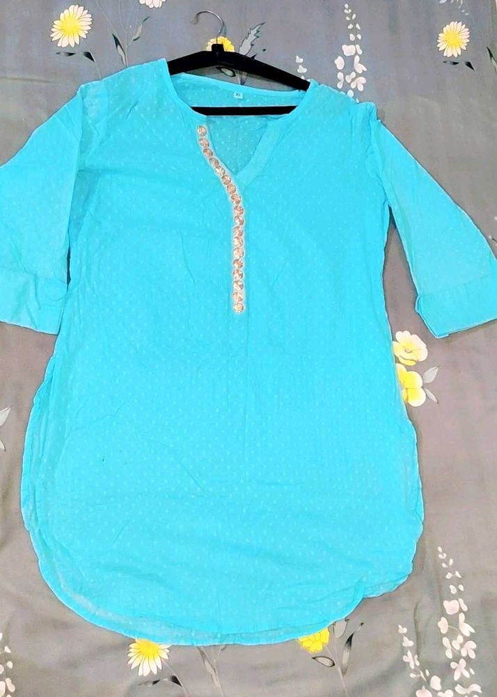 Elegant Sky Blue Kurta