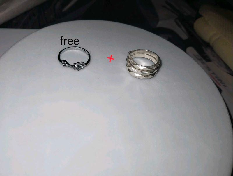 Silver Ring Set + Bonus