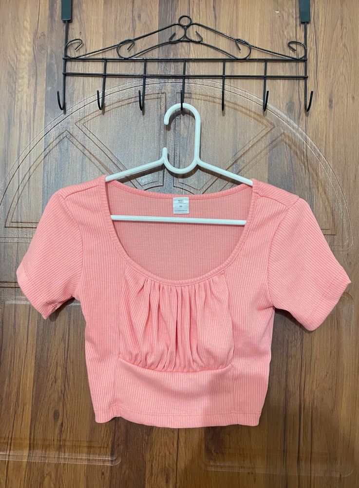 Pink Crop Top